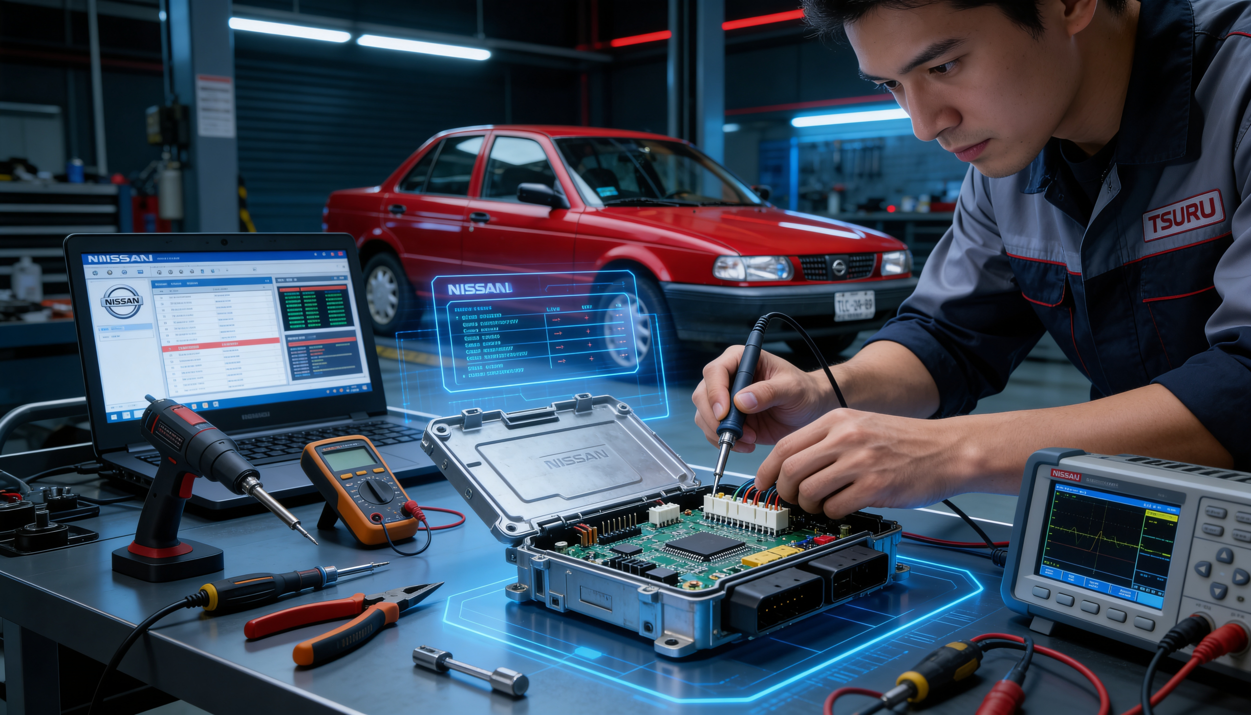 104-Reparación ecus Nissan Tsuru – Ing. Gabriel Valencia