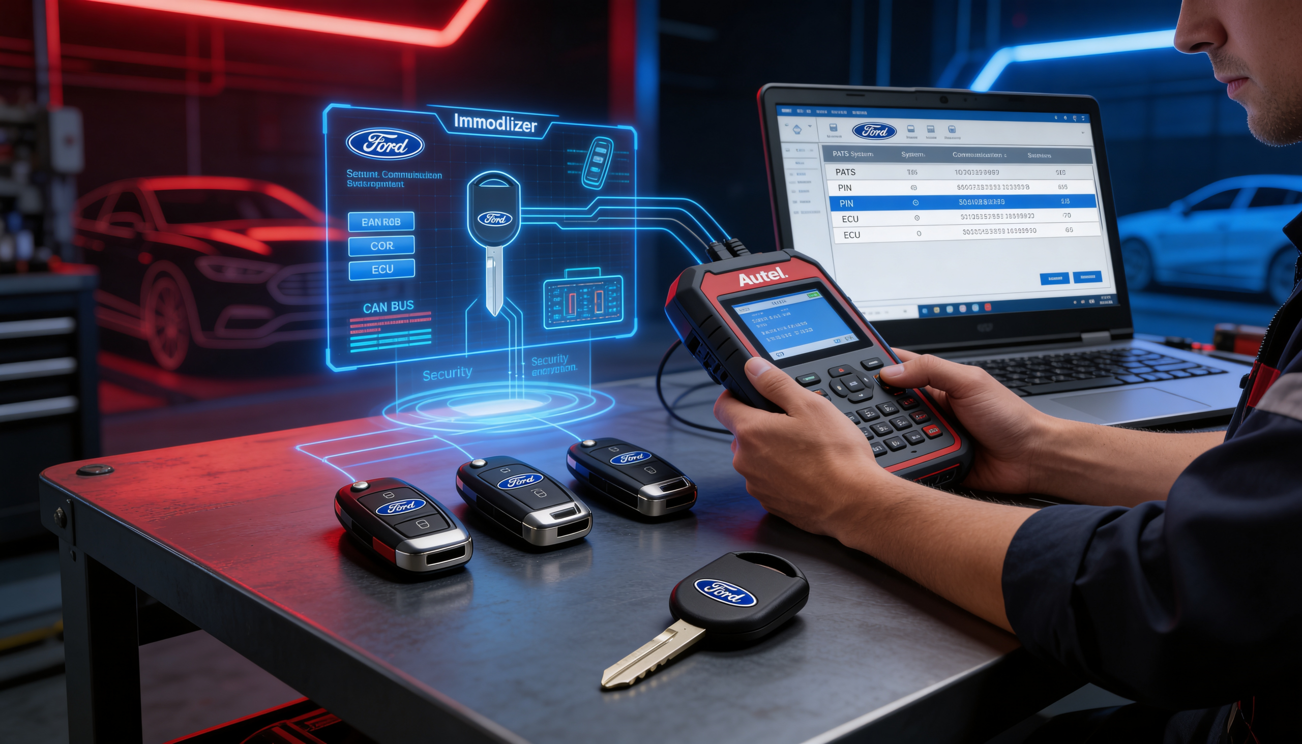 108-Adaptación de llaves Ford – Ing. Jahaziel Ulivarria